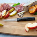 Rada Cutlery Anthem Series Heavy Duty Paring Knife Stainless Steel Blade with Ergonomic Black Resin Handle - 7-3/8 Inches