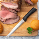 Rada Cutlery Anthem Series Slicing Knife Stainless Steel Blade with Ergonomic Black Resin Handle - 11-5/8 Inches