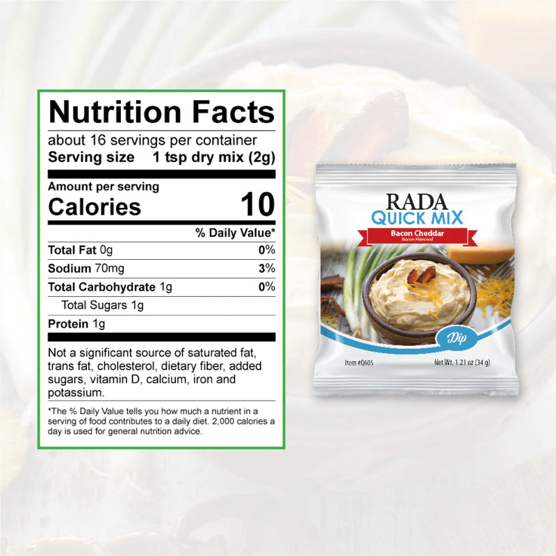 RADA Bacon Cheddar Quick Mix Dip