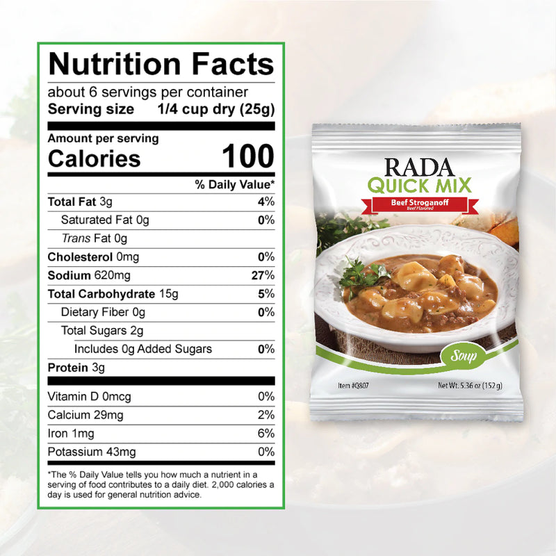 RADA Beef Stroganoff Soup Quick Mix