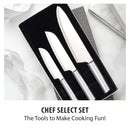 Rada Cutlery Chef Select 3-Piece Large Knife Set With Silver Aluminum Handles