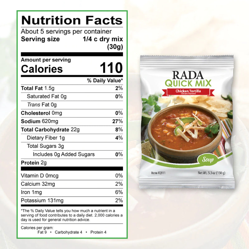RADA Chicken Tortilla Soup Quick Mix