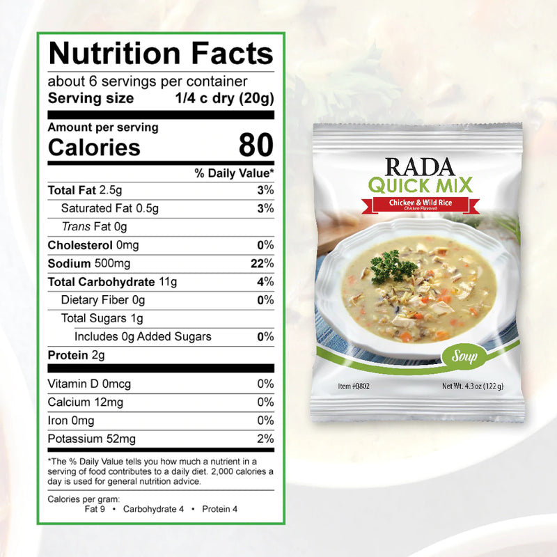 Rada Cutlery Manufacturing Co. Quick Mix-Creamy Chicken & Wild Rice Soup