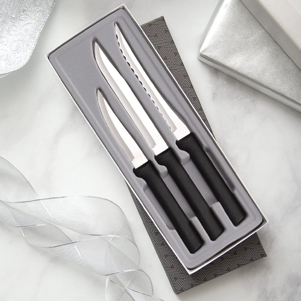 Rada 3 pc. Peel, Pare, & Slice Gift Set (Black Handle)