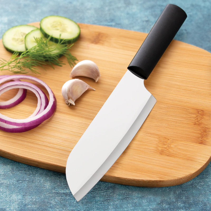 Rada Cutlery Cook's Knife With Stainless Steel Blade and Black Steel Resin Handle - 10-7/8 Inches