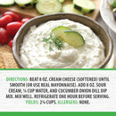 RADA Gluten Free Cucumber Onion Dill Quick Mix Dip