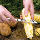 Rada Cutlery Deluxe Vegetable Peeler Stainless Steel Blade With Aluminum Silver Handle - 8-3/8 Inches
