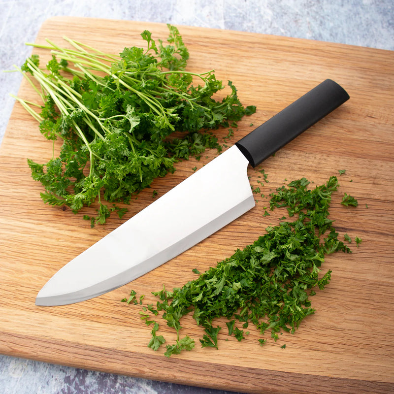 Rada Cutlery French Chef Knife Stainless Steel Blade Resin - 13 Inch, Black Handle