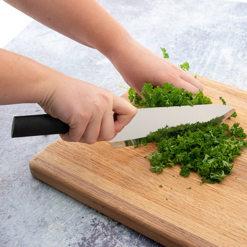 Rada Cutlery French Chef Knife Stainless Steel Blade Resin - 13 Inch, Black Handle