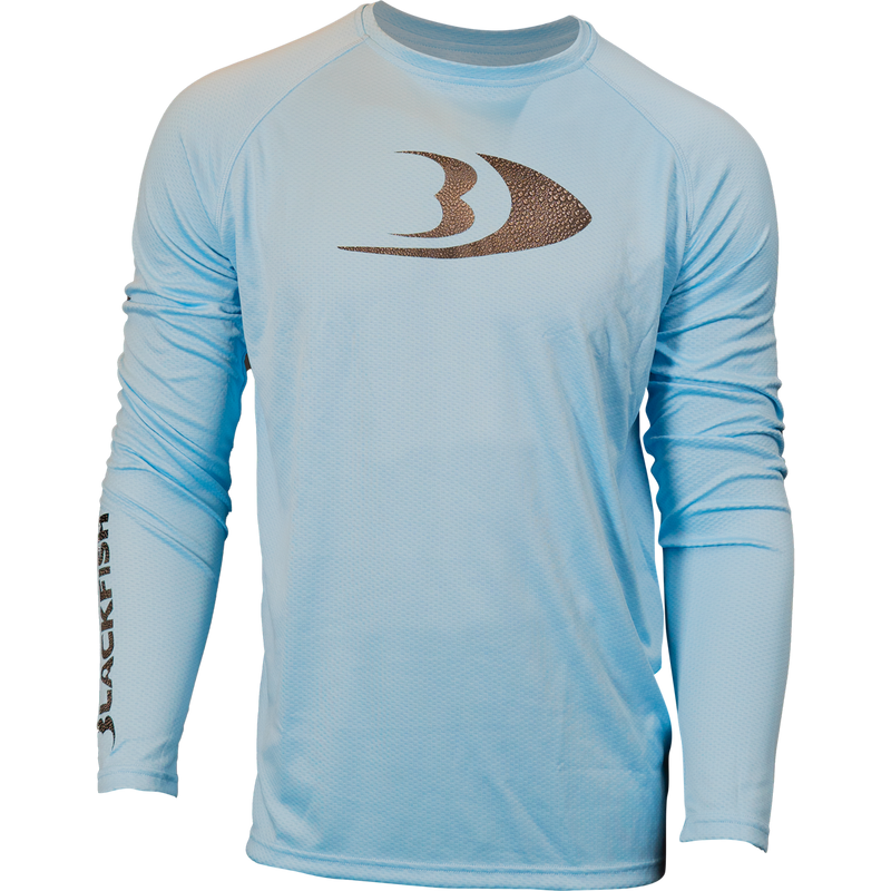 BLACKFISH CoolTech UPF Guide Long Sleeve Shirt, Splash Logo