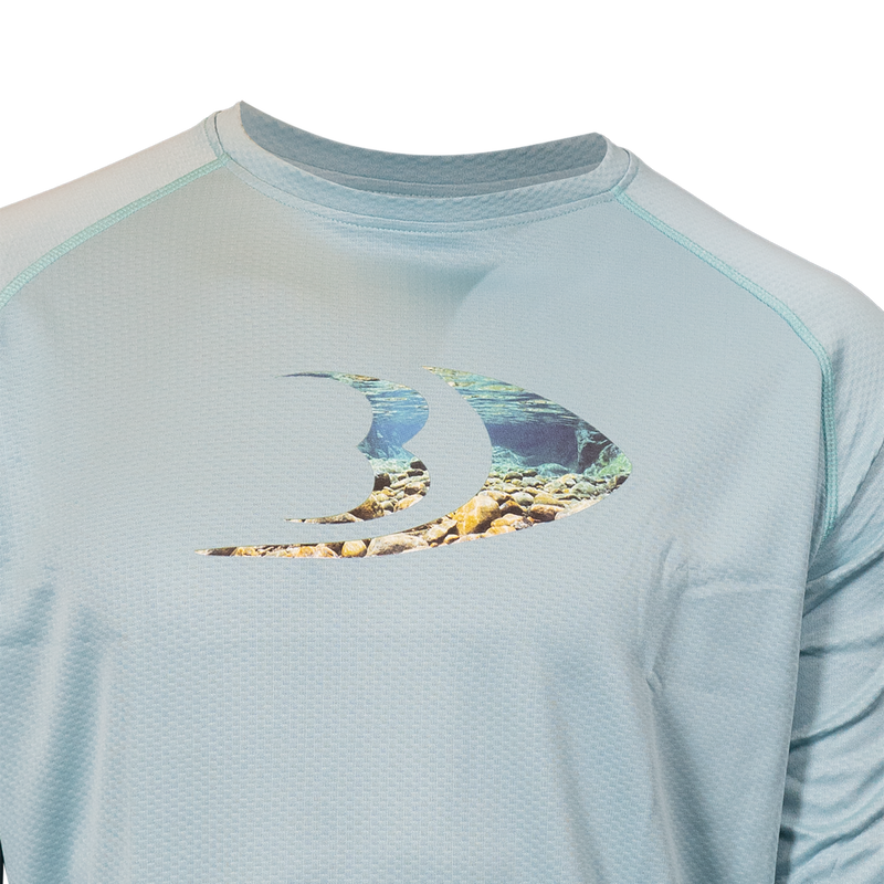 BLACKFISH CoolTech UPF Guide Long Sleeve Shirt, Splash Logo