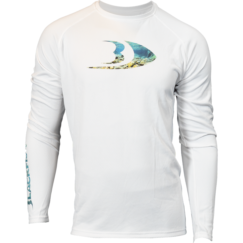 BLACKFISH CoolTech UPF Guide Long Sleeve Shirt, Splash Logo