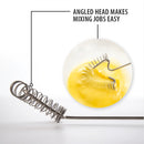 Rada Cutlery Wire Kitchen Whisk Stainless Steel Resin - 9-3/8 Inches, Black Handle