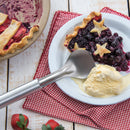 Rada Cutlery Ice Cream Scoop Stainless Steel with Brushed Aluminum - 9-1/4 Inches, Silver Handle