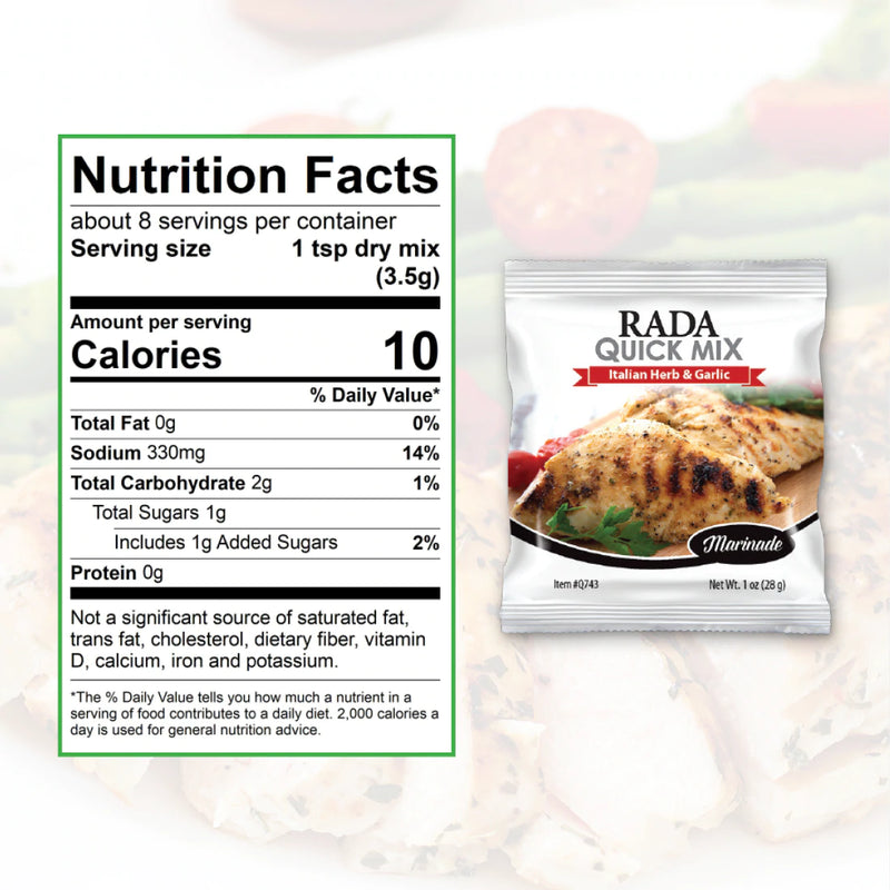 RADA Italian Herb & Garlic Marinade Quick Mix