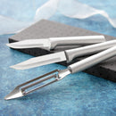 Rada Cutlery 3-Piece Basics Knife Gift Set Stainless Steel Kitchen Knives With Silver Aluminum Handles