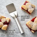 Rada Cutlery Mini Dessert Server 7-1/2 Inch Stainless Steel Small Spatula with Aluminum - Silver Handle