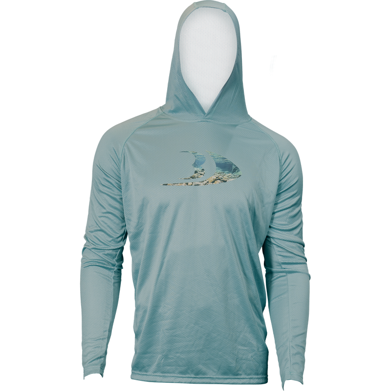 BLACKFISH CoolTech UPF Guide Hoodie, Splash Logo