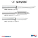 Rada Cutlery Kitchen Utensil Peel, Pare and Slice Set Stainless Steel Resin - Black Handle
