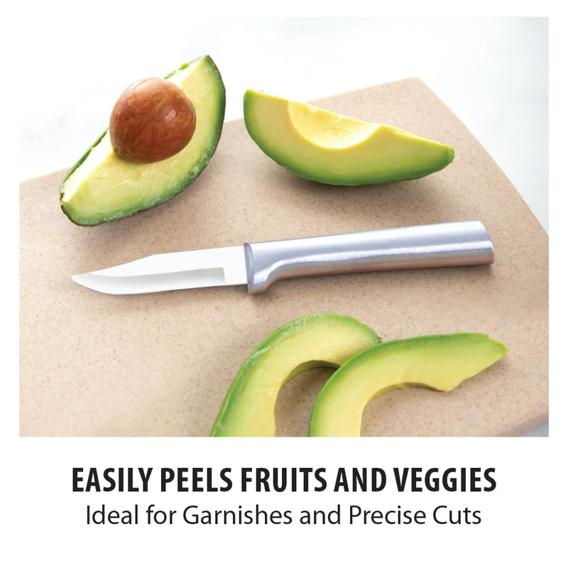 Rada Cutlery Peeling Paring Knife with Aluminum Handle - Silver, Pack of 2
