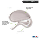 Rada Cutlery Quick Grip Chip Snack Bag Clips - 3 Pack, White