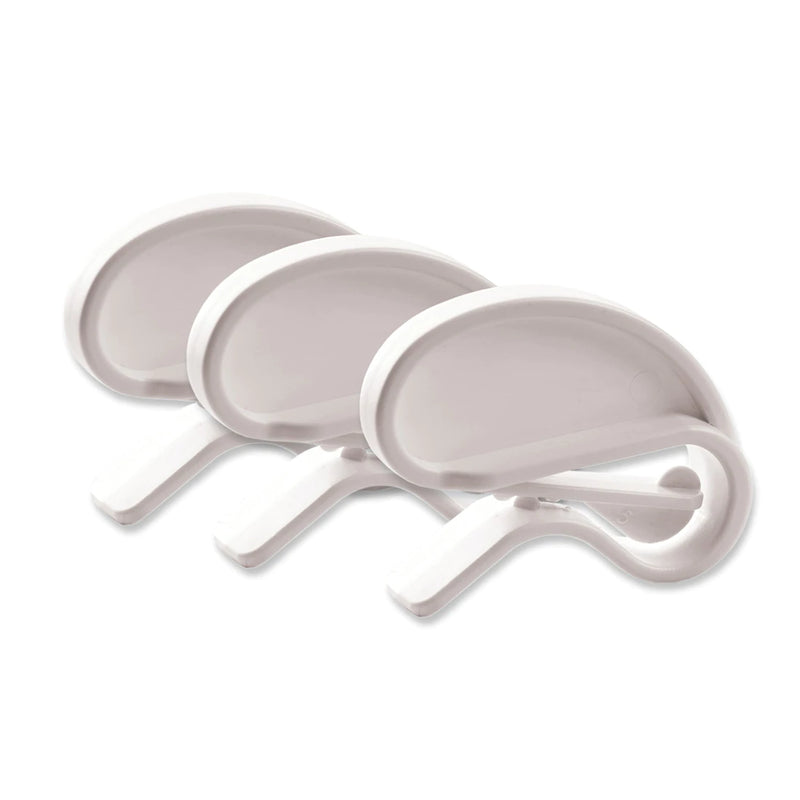 Rada Cutlery Quick Grip Chip Snack Bag Clips - 3 Pack, White