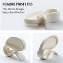 Rada Cutlery Quick Grip Chip Snack Bag Clips - 3 Pack, White