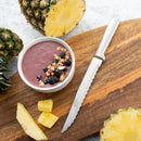 Rada Cutlery Serrated Slicing Knife Stainless Steel Blade With Aluminum Silver Handle