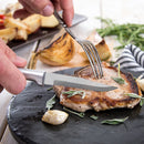 Rada Cutlery Serrated Steak Knife Stainless Steel Blade With Aluminum, 7-3/4 Inches - Silver Handle