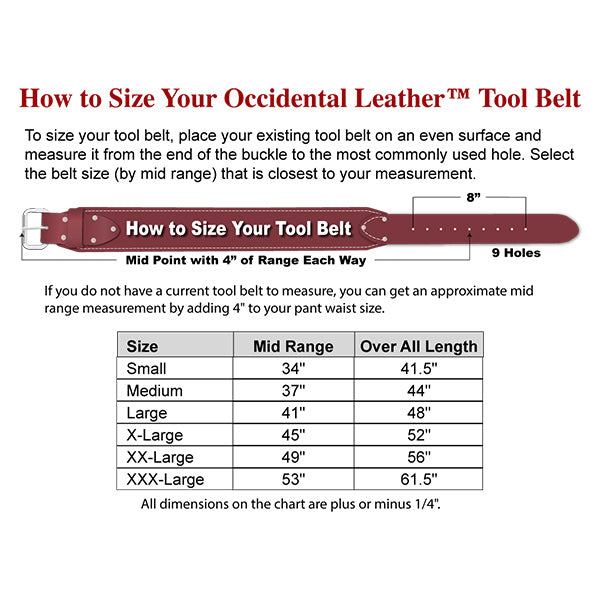 Occidental Leather 5005 Belt Liner with Sheepskin