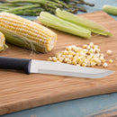 Rada Cutlery Stubby Butcher Knife Stainless Steel Blade With Black Resin Handle