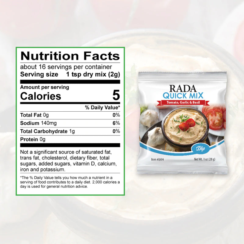 RADA Tomato, Garlic & Basil Dip Quick Mix