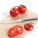 Rada Cutlery Tomato Slicing Knife Stainless Steel Blade With Aluminum Silver Handle - 8-7/8 Inches