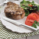 Rada Cutlery Utility Steak Knife Stainless Steel Blade With Brushed Aluminum Handle - Silver