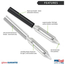 Rada Cutlery Vegetable Peeler Stainless Steel Blade with Aluminum - Silver Handle