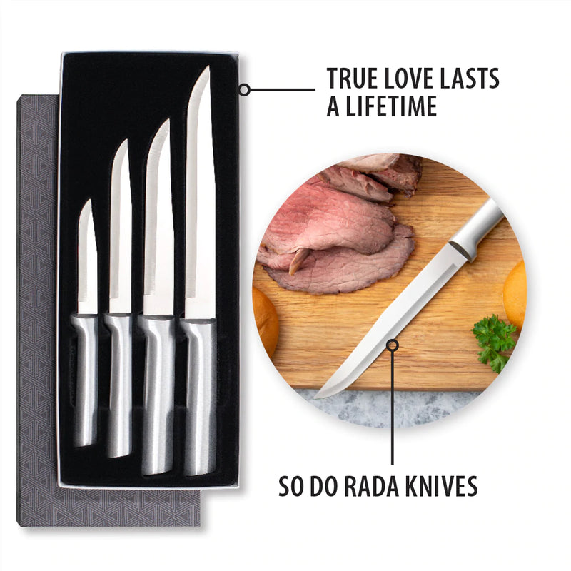 Rada Cutlery Prep & Meat Slicing knife set 4pc USA made kitchen